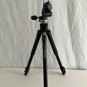 Manfrotto black heavy duty tripod
